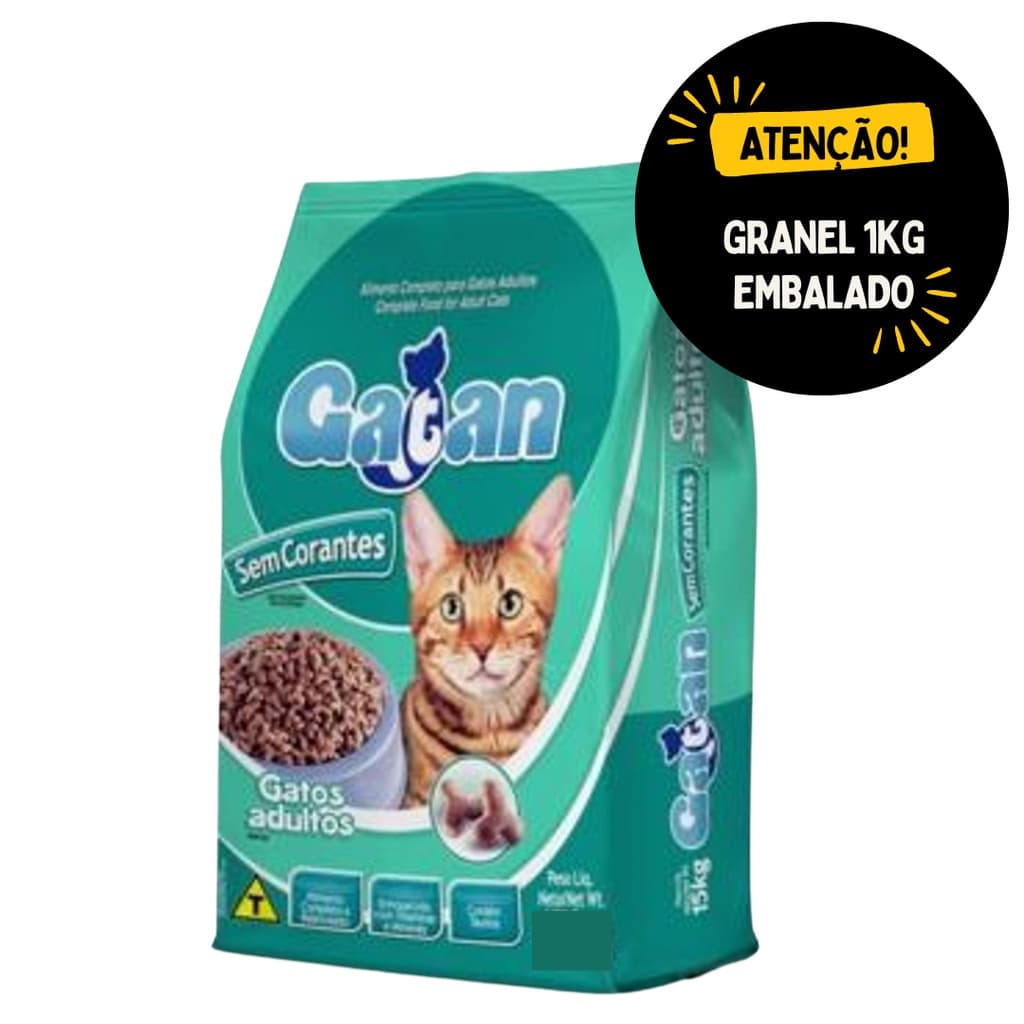Ração barato Gatan Sabor Mix sem corantes para Gatos - Embalado a Granel 1kg