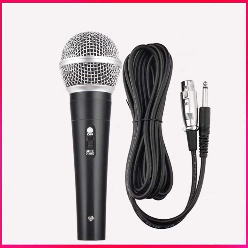 Microfone Profissional M58 cardióide com Cabo P10 5M