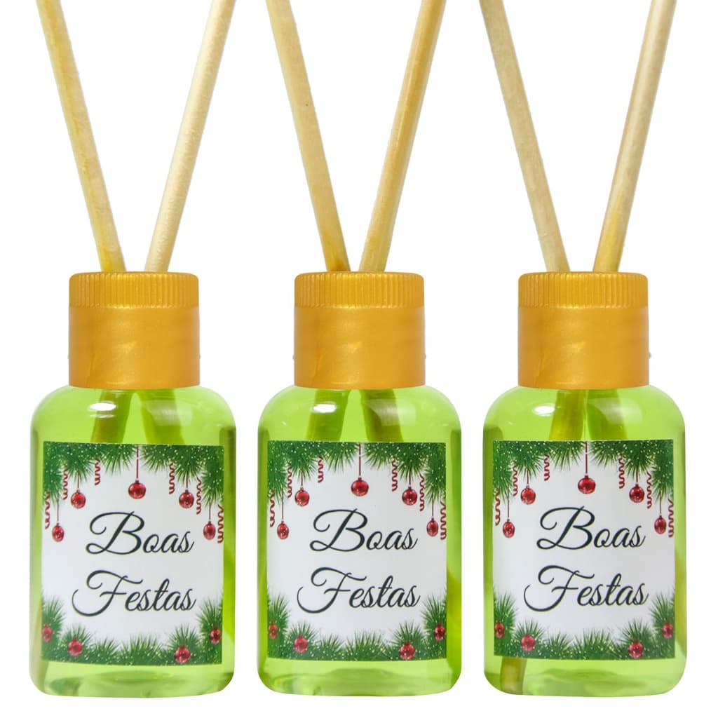 50 Lembrancinhas De Natal e Ano Novo Mini Aromatizador
