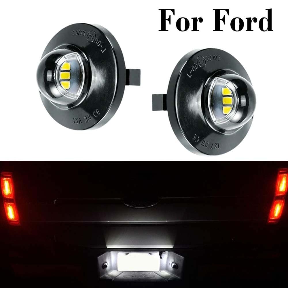 2 Pçs Branco Canbus LED Número Do Carro Luz Da Placa De Licença Substituição Lâmpada Para Ford F 150 250 350 450 550 Ran