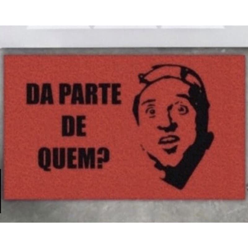 Tapete Kiko da parte de quem?./0,60 cm x 0,40 cm.