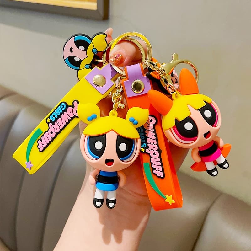 Chaveiro cartoon Garotas Voadoras Porta-Chaves Bonecas Pingente Pequeno Presente
