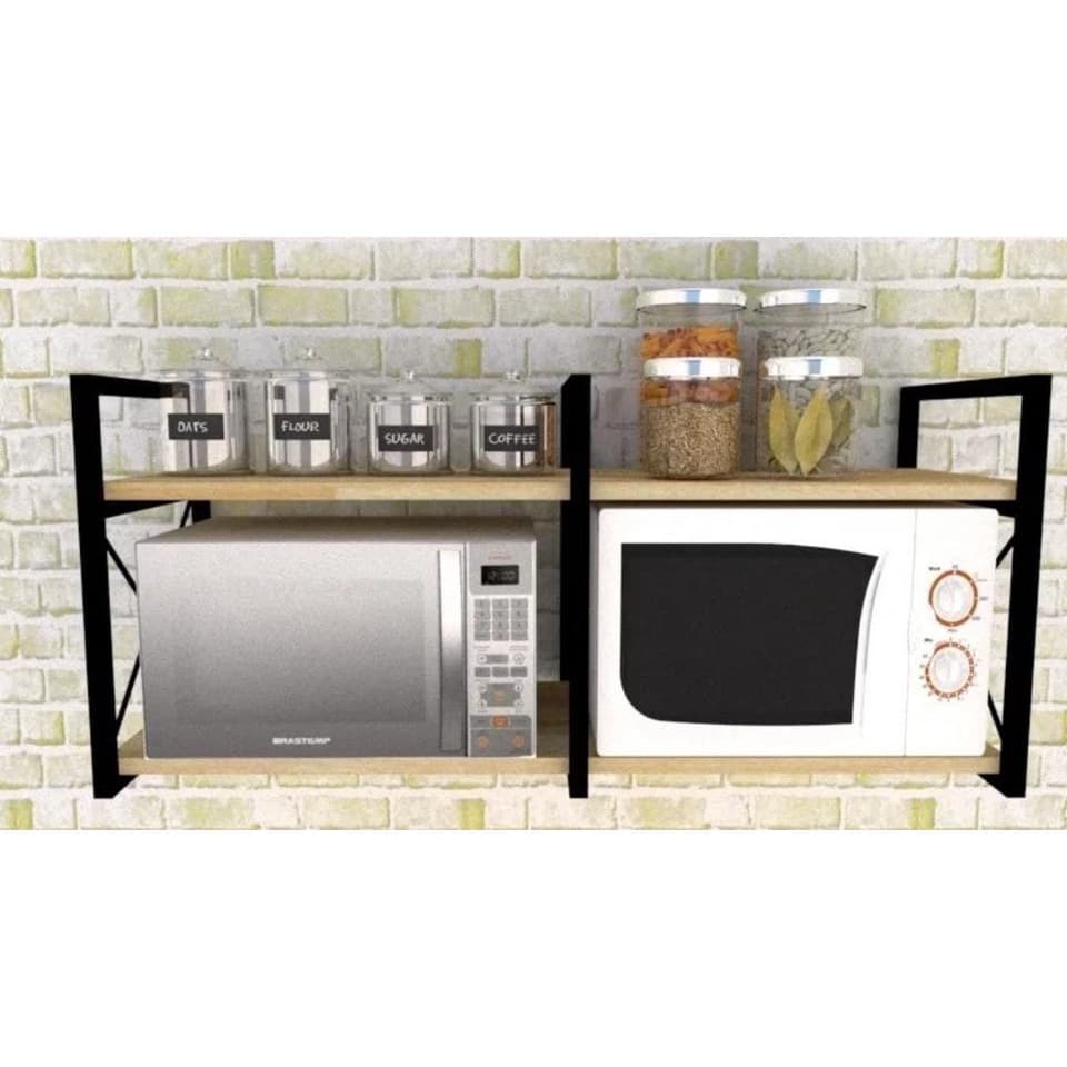 Suporte Prateleira Ferro Estilo X Micro Ondas Forno