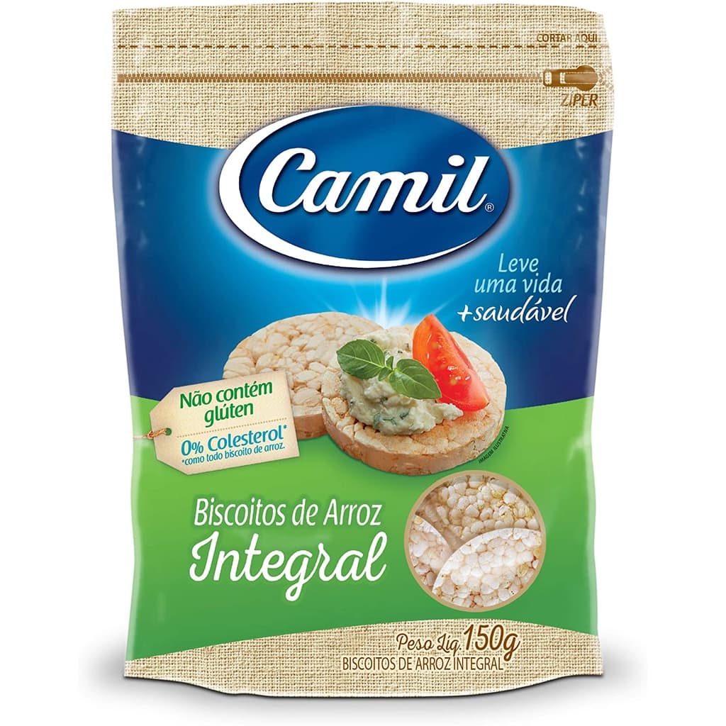 Biscoito De Arroz Integral 150G Camil