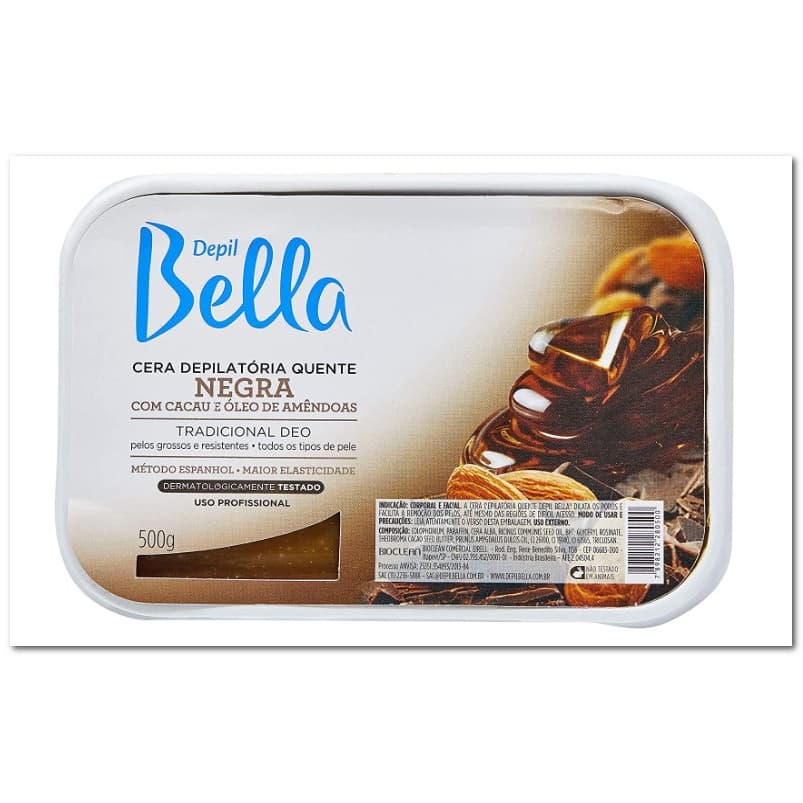 Cera Depilatória Depil Bella 500g Negra