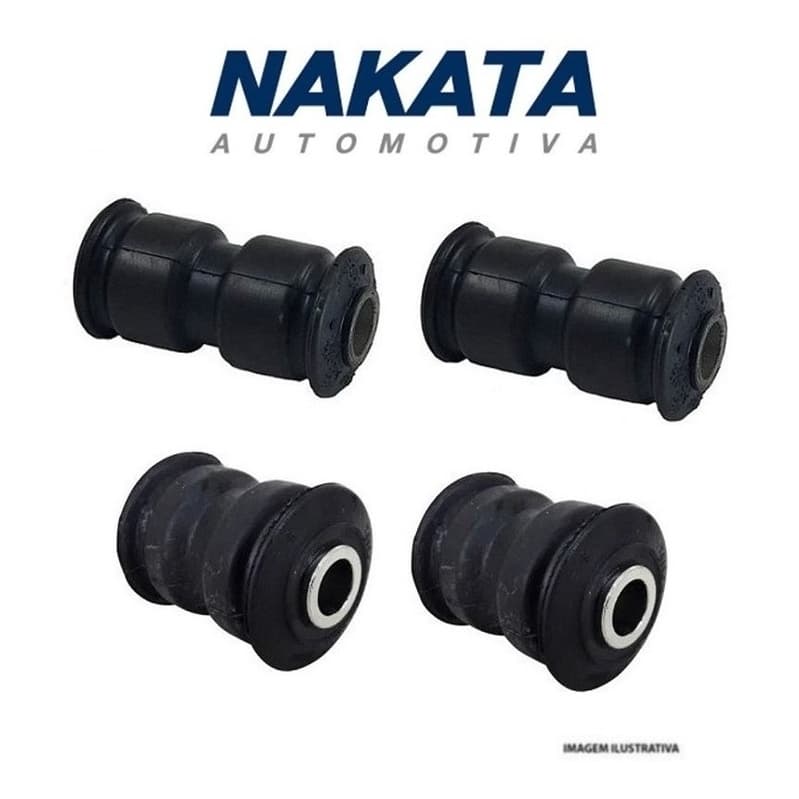 4 Buchas Feixe Mola Traseiro fiat Strada 1999 2000 2001 2002 2003 2004 2005 2006 2007 2008 2009 2010 2011 2012 Nakata