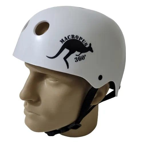 Capacete Esportivo Profissional  Personalizado Branco -  Macropus 360 Original