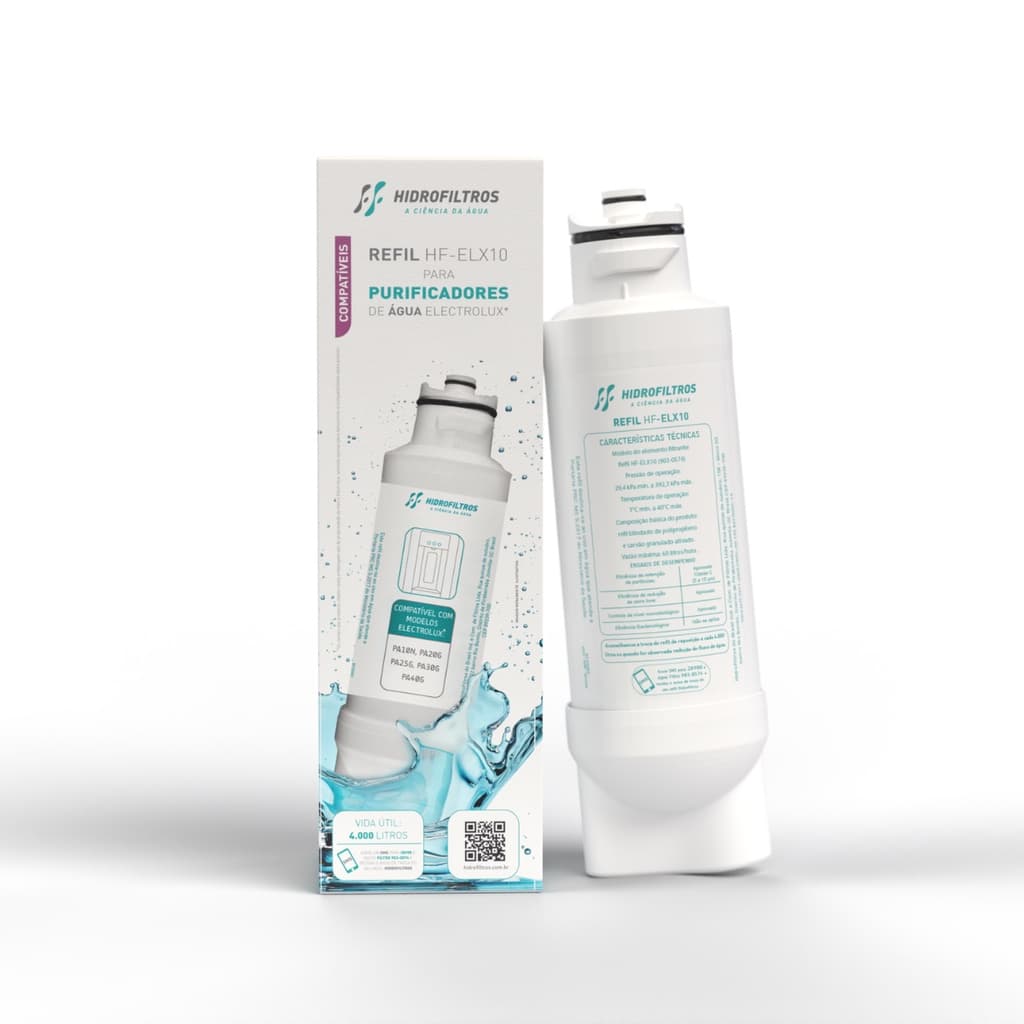 Refil Vela Filtro Purificador Compatível Electrolux PA10N, PA20G, PA25G, PA30G, PA40G, PAPPCA10