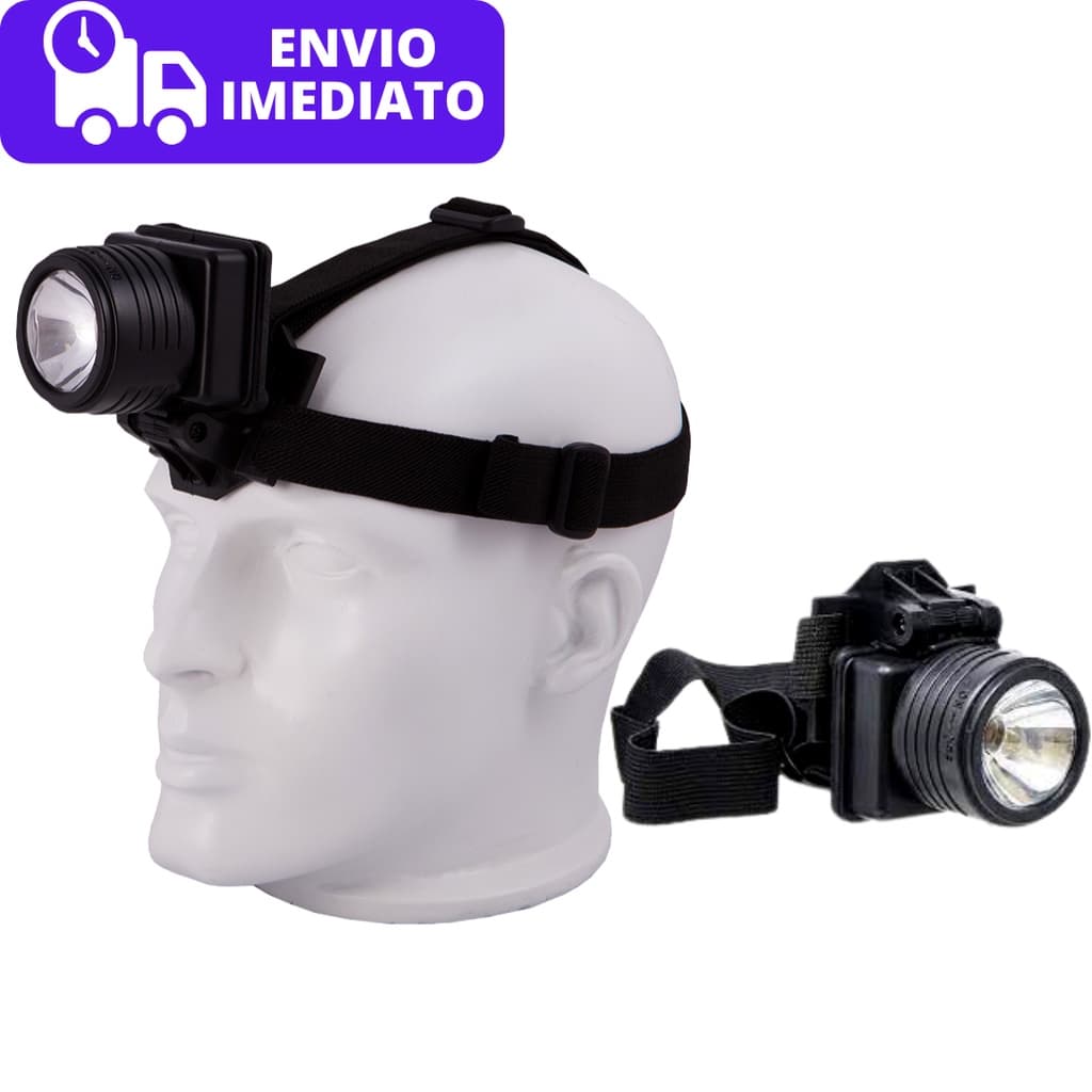 Lanterna de Cabeça Testa 12 Leds Ajustável Carbografitte Original