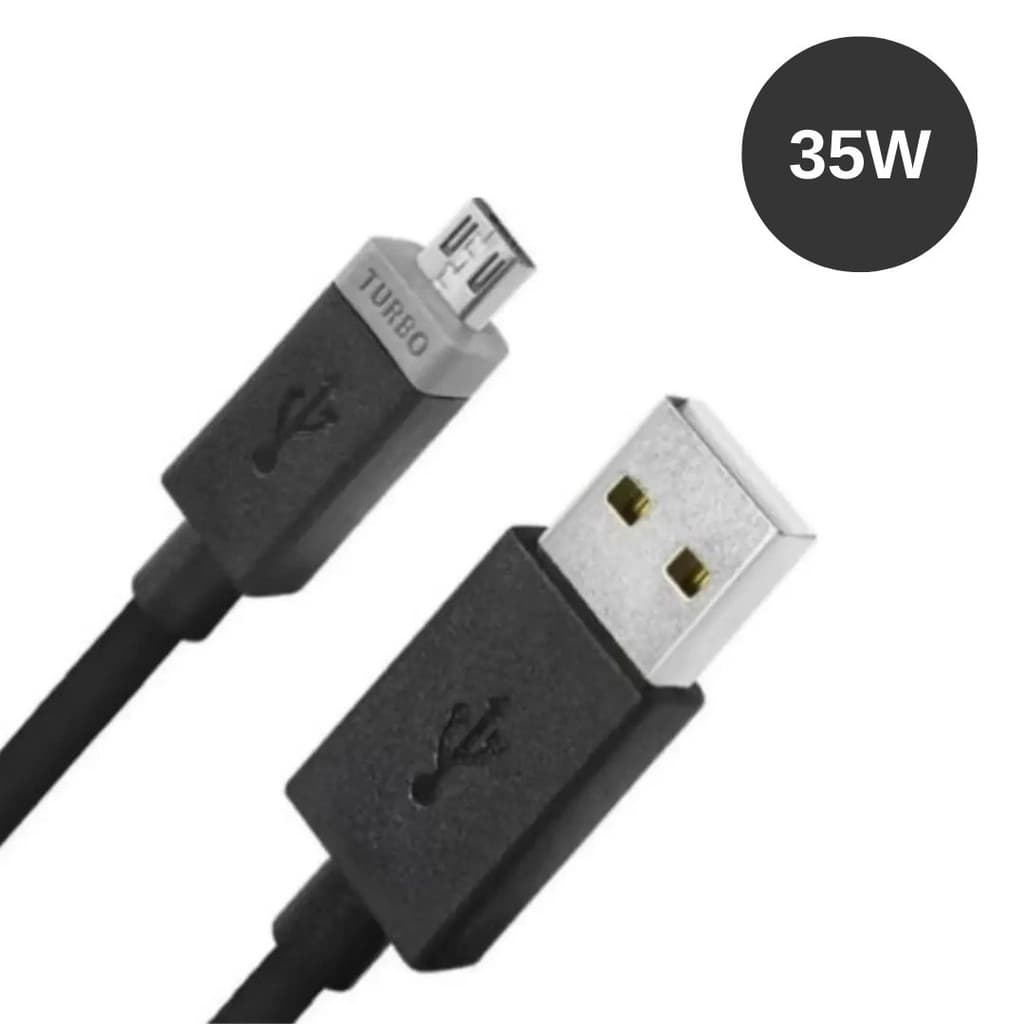 Cabo Carregador V8 35w Turbo Rapido Cabo de Dados Usb