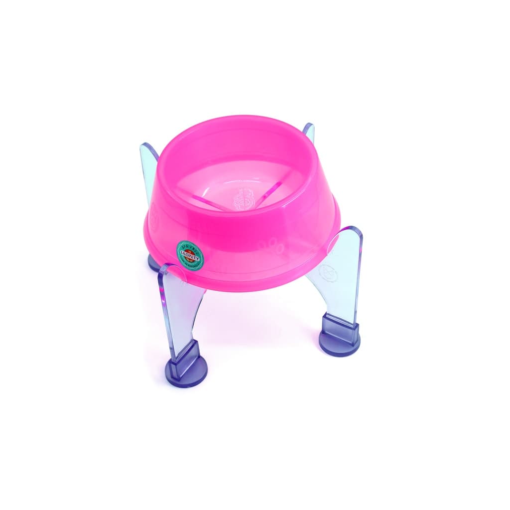 Kit Elevado - Comedouro 300ml + Super Suporte P Transparente - Lilopety