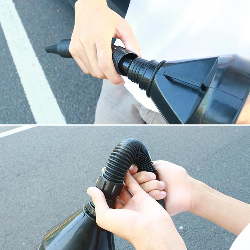 Funil Multiuso de  Reabastecimento Sanfonado De Plástico Uso Geral 38 cm Funil luficantes