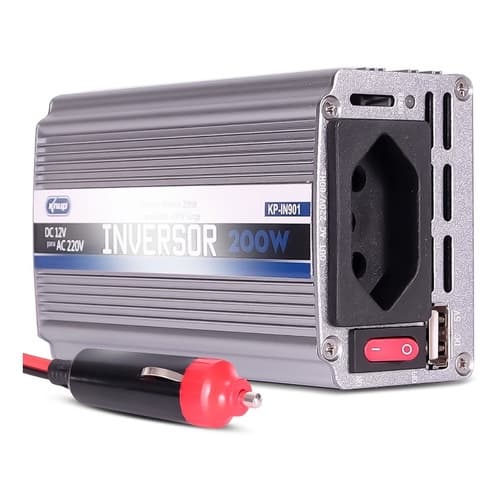 Inversor de Potencia Tensão Transformador 12V P/ 220V 200W Knup Lb-In901