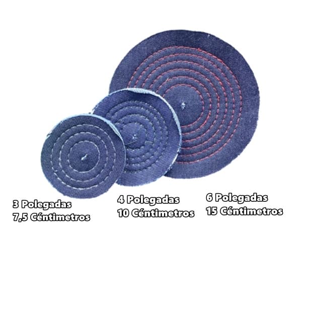 Rodas De Polimento Jeans 3,4,6 Polegadas