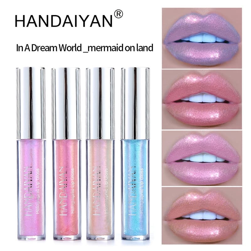 HANDAIYAN Hidratante Brilho Labial Perolado/Brilhante De Longa Duração