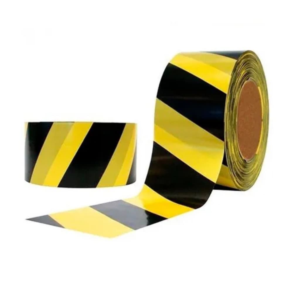 Fita Zebrada Sinalização 70MMx200MTS - Ecoconver