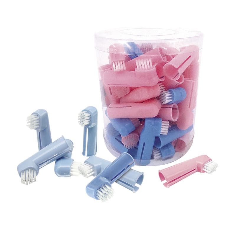 Escova de Dente Dedeira Para Cachorro Cães e Gatos Pet Cuidados Oral Higiene
