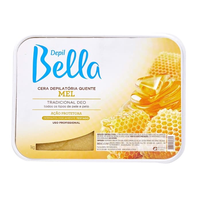 Cera Depilatória Depil Bella 1kg Mel