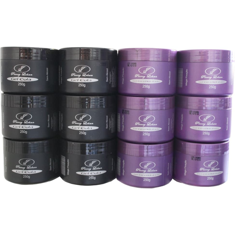 Caixa 48 Unidade Gel Cera e Cola Pierry Lohan 250g Original