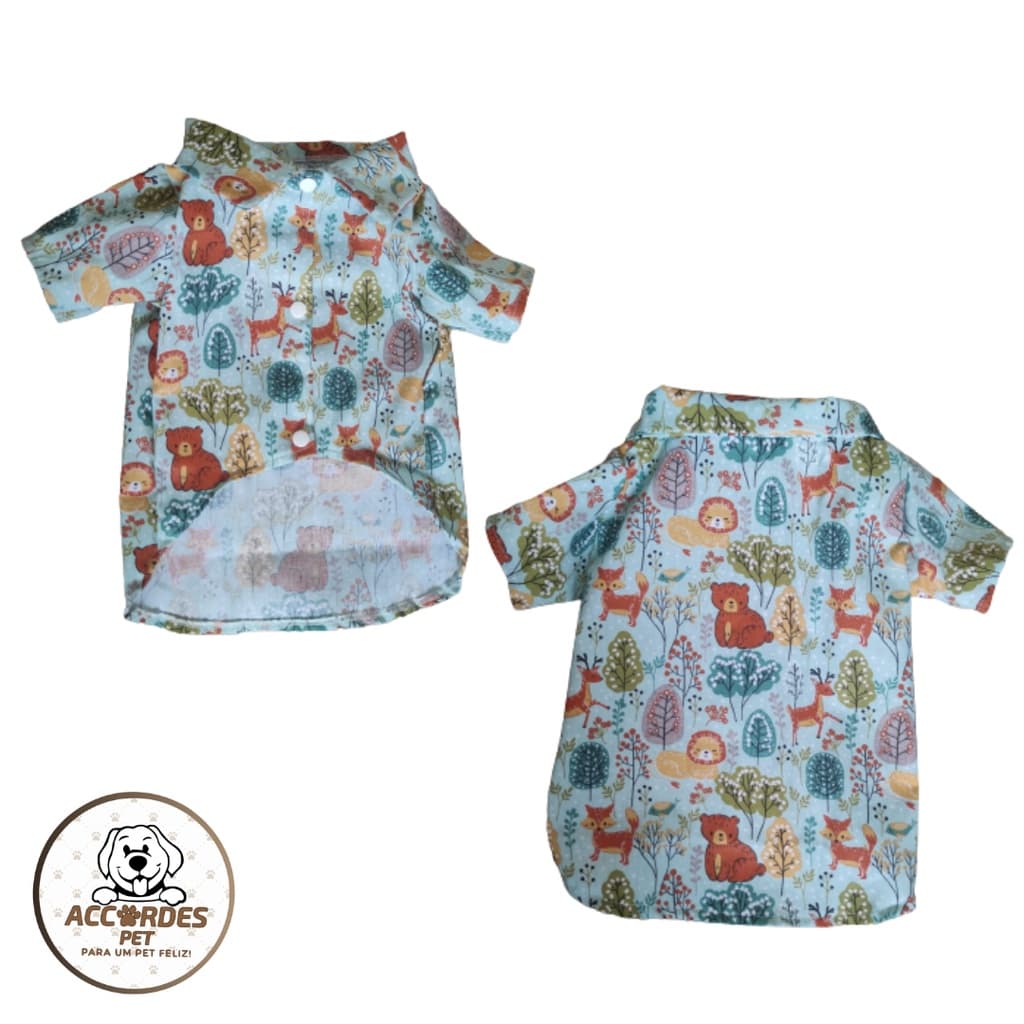 Roupa Pet Cachorro/Gato - Camisa Social verão