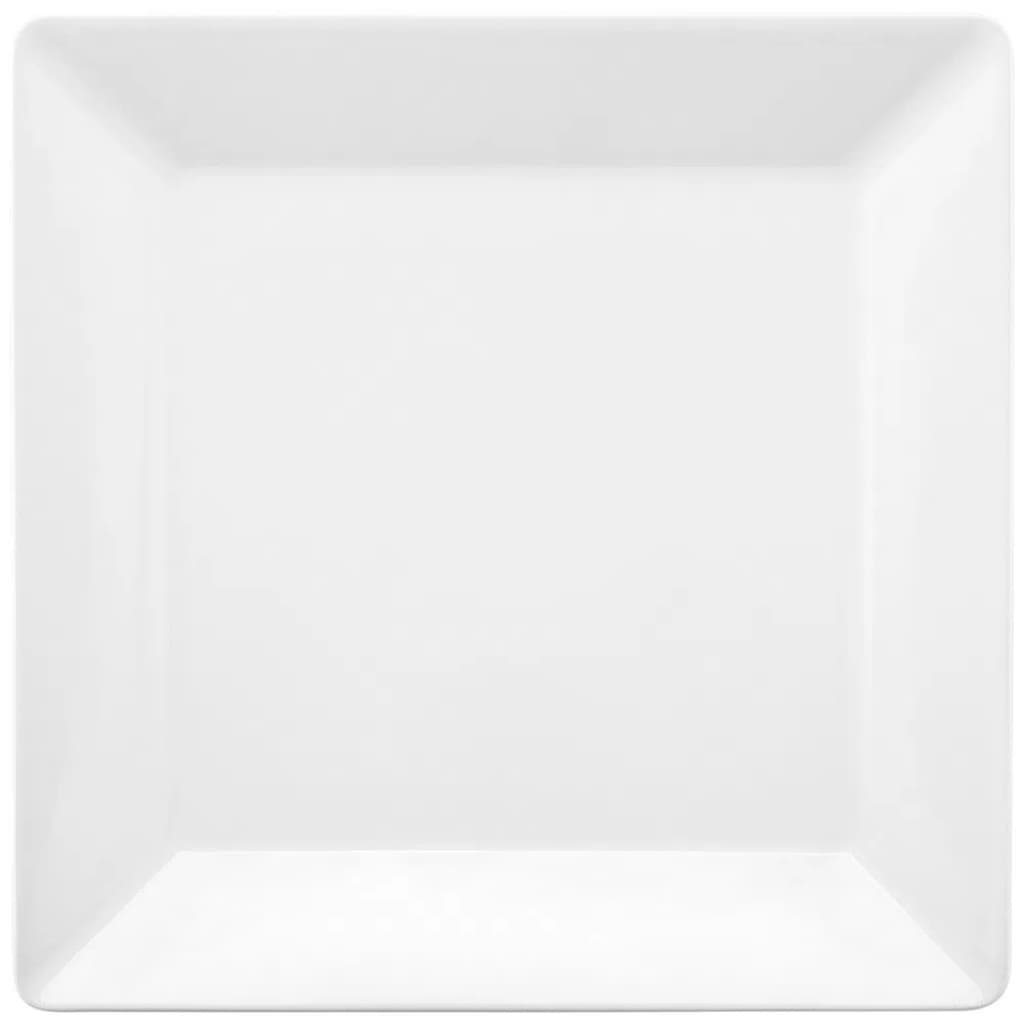 1 Prato Raso Quartier White 26,5cm Branco Quadrado Oxford Porcelanas