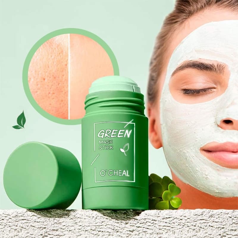 Máscara Lavável 40G Bastão De Lama Chá Verde Hidratante Controle De Óleo Profundo De Limpeza Remove A Graxa Blackheads Cuidados Com Pele Facial