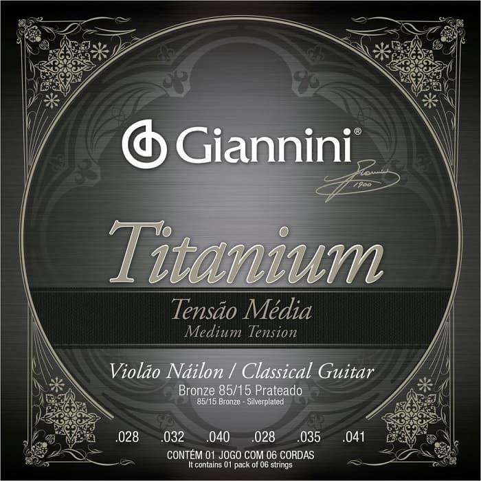 Encordoamento Giannini Titanium NWTM Violão Nylon