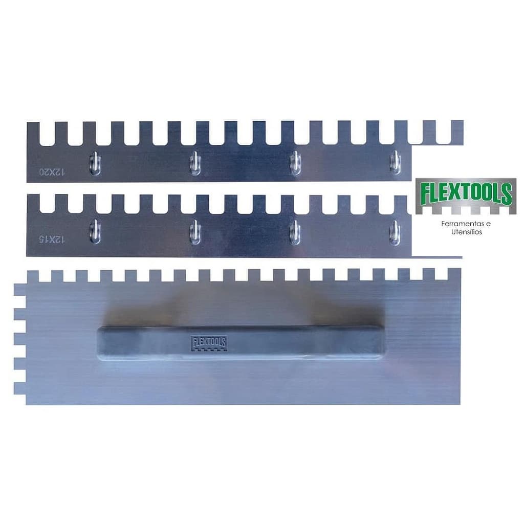 Kit Desempenadeira Dentada 36cm 3 Em 1 Flextools Azulejista