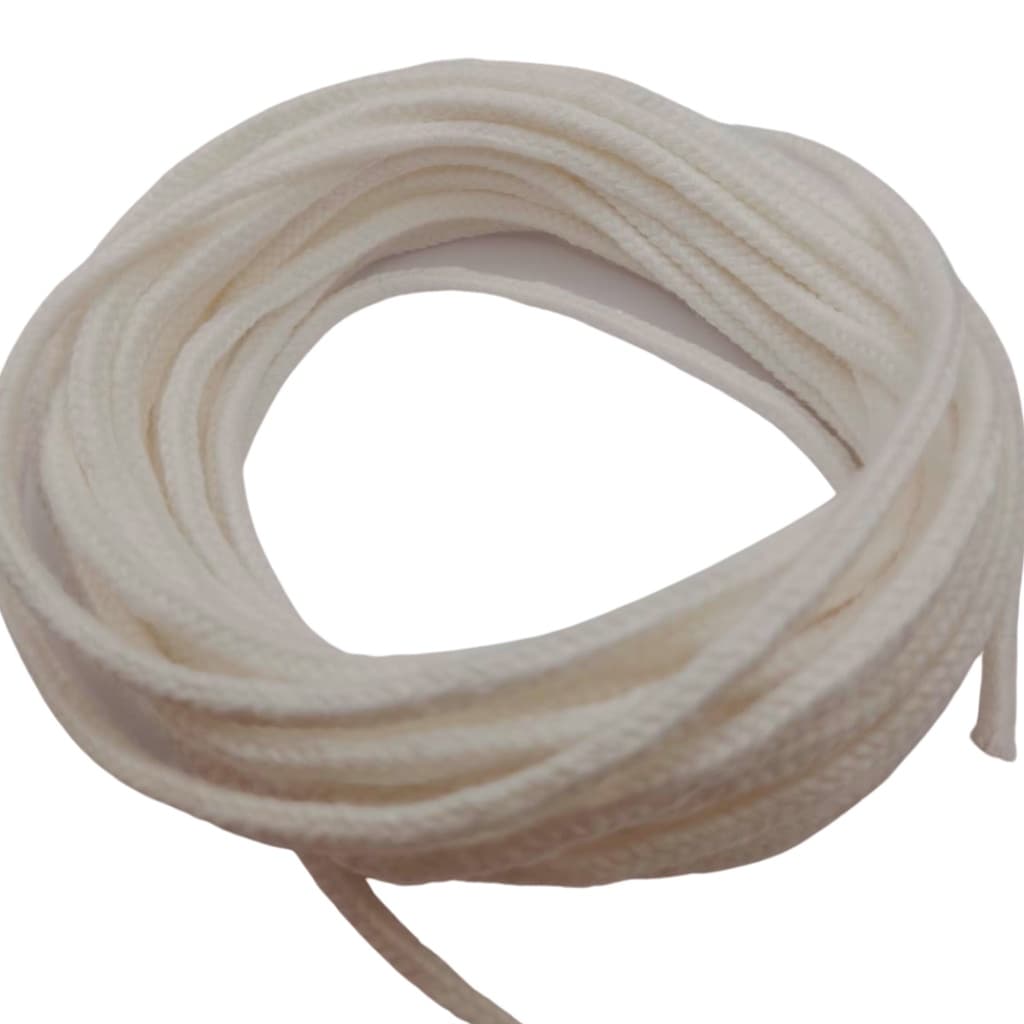 Pavio Para Vela Decorativa de Algodão Trançado Sem Fio de Cobre 3,5mm – 5 Metros