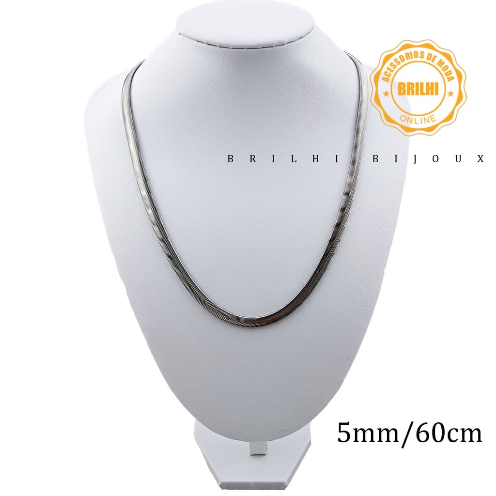 Corrente de cobra plana de aço inoxidável 316L