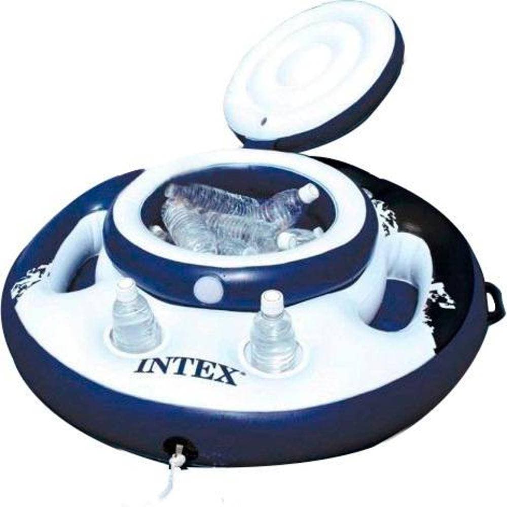 Boia Inflável barzinho porta latas de piscina Cooler Bar flutuante para Piscina Intex 56822 - 30 latas