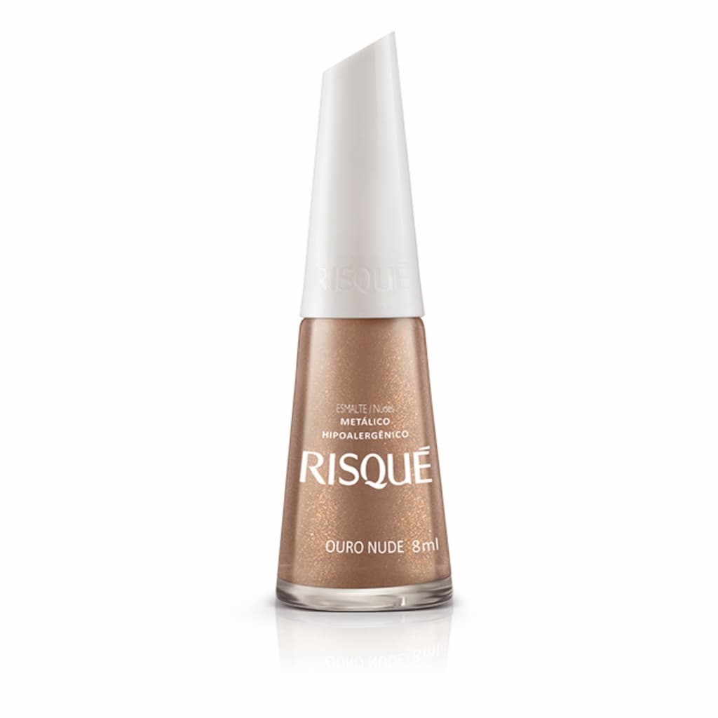 Esmalte Risqué Metálico Ouro Nude