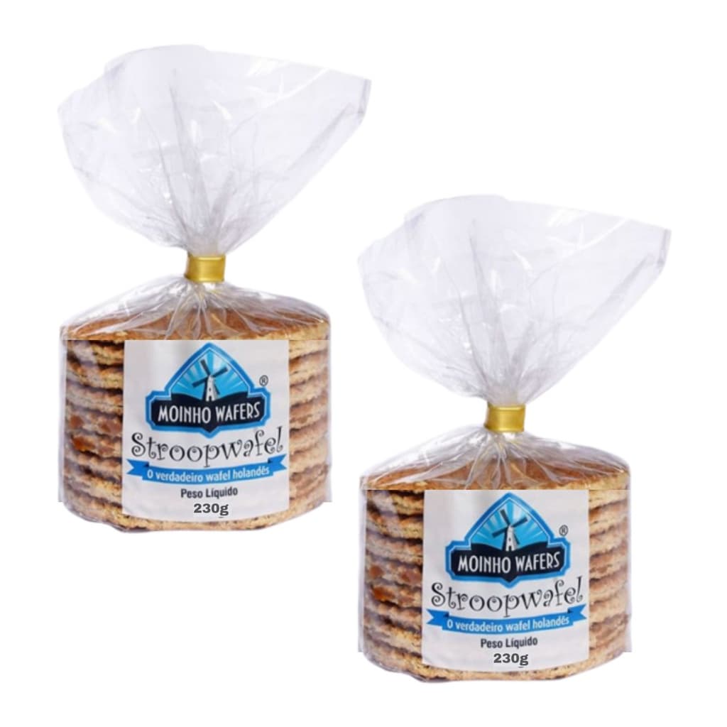 Kit 2 Pacotes de Stroopwafel Wafel Holandês 230g cada