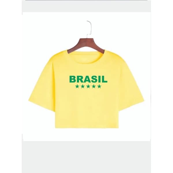 Camisa cropped / t-shirt Brasil copa do mundo seleção