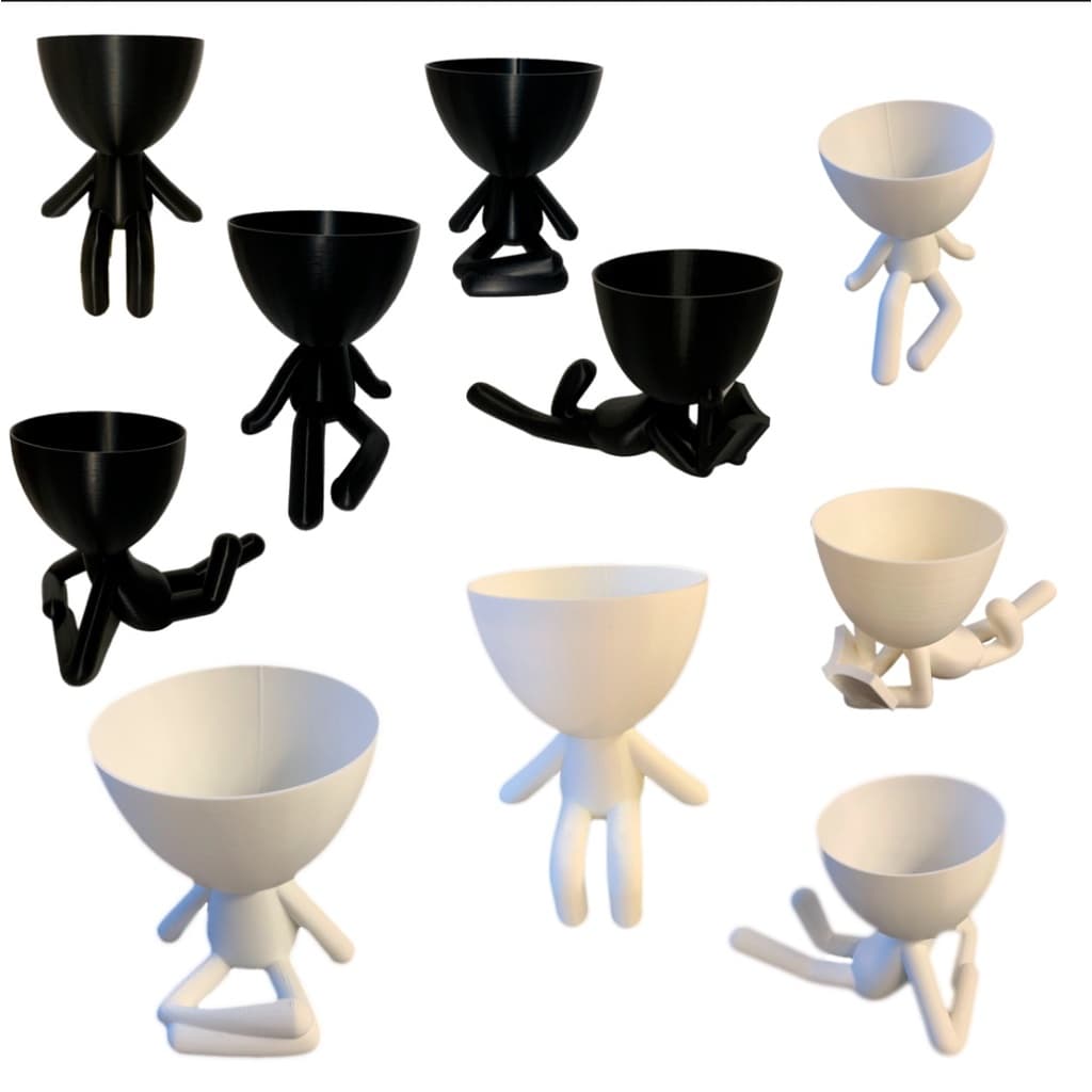 Kit com 10 Vasinhos Decorativos M 10cm Robert Plant para Suculentas e Cactos