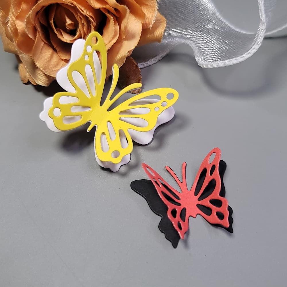 4PC Corte De Metal Borboleta Papel De Gofragem Stencil Scrapbooking Cartão De Boas Festas DIY Molde De Insetos
