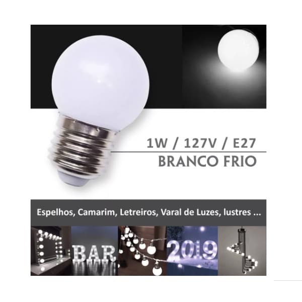 Mini Bulbo 1W 127V BF