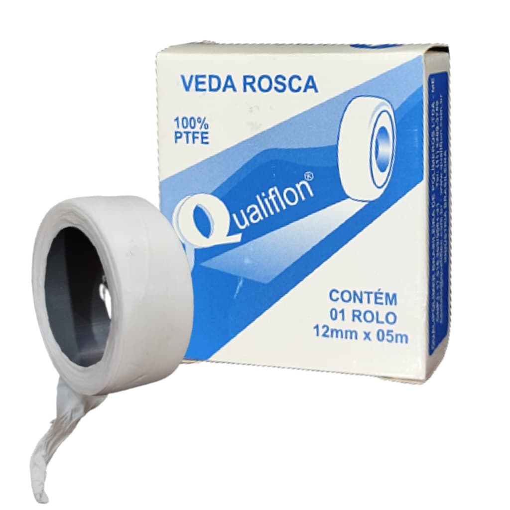 Fita Veda Rosca Para Torneiras E Hidráulica Em Geral Qualiflon