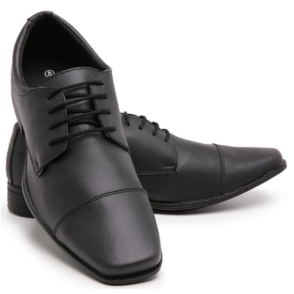 Sapato Social Masculino Casamento Formatura Estilo Italiano Bico Quadrado 701