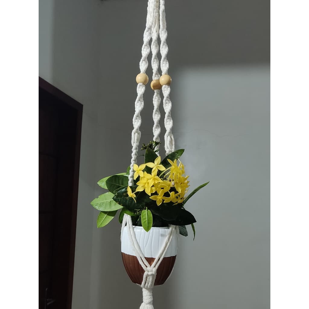 suspensório para vasos em barbante Macrame 85cm.