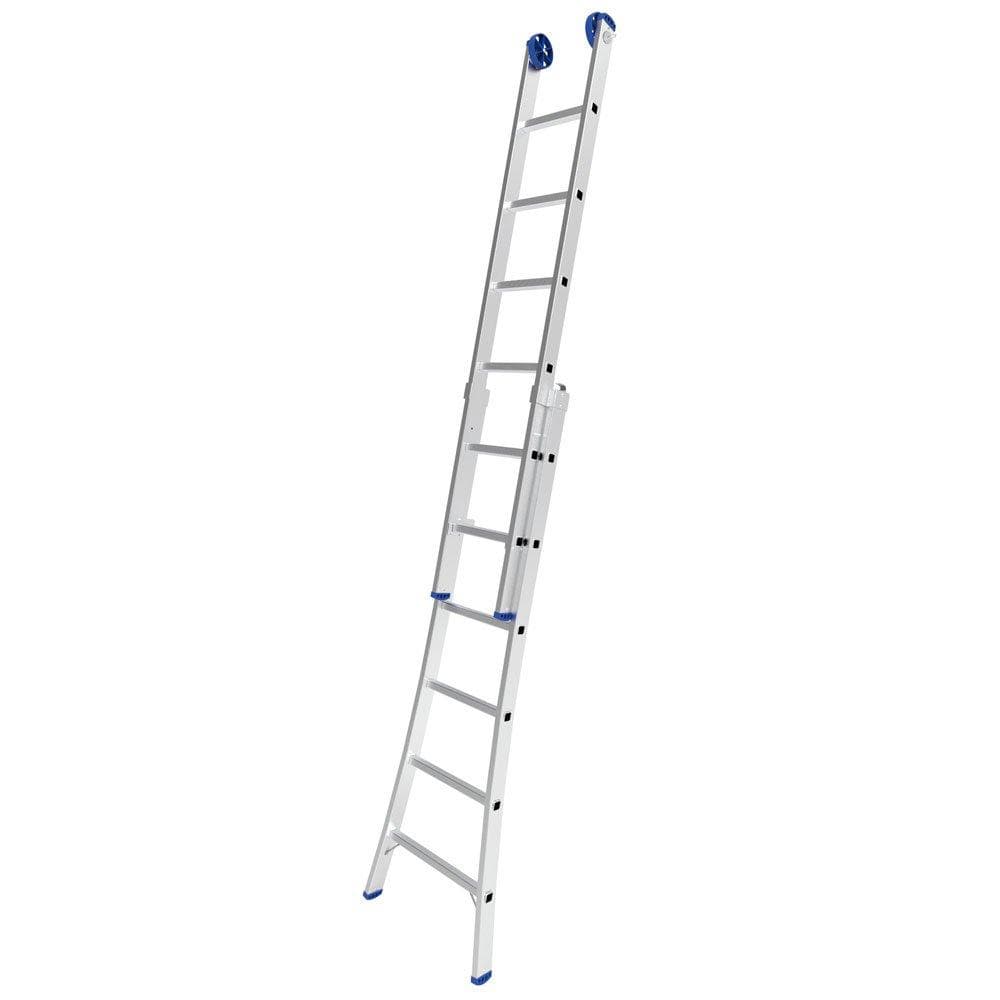 Escada Extensível 3x1 2x6 Degraus em Alumínio Suporta 150kg Pés Antiderrapantes - MOR
