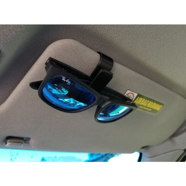 Kit 2 Suportes Clipe Óculos no Quebra Sol do Carro Suporte Veicular