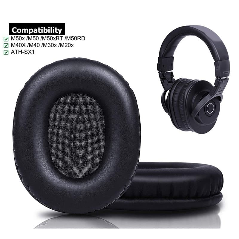 1 Par De Almofadas De Ouvido Série ATH Para Técnica De Áudio M50 M50X M50XBT M50RD M40X M30X M20X MSR7 SX1 Monitor De Fones