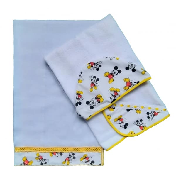 Kit. Toalha de Banho Bebe com Capuz e Toalha Fralda Bebe Diversas Estampas