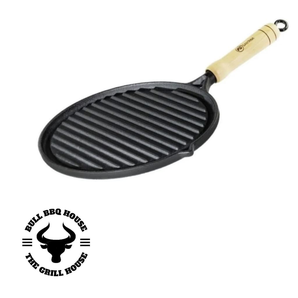 Chapa De Ferro Fundido Redonda Grelha Para Churrasqueira Fogão 22 cm