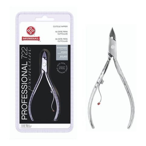 Alicate Cutícula Mundial 722 Profissional Aço Inox Original