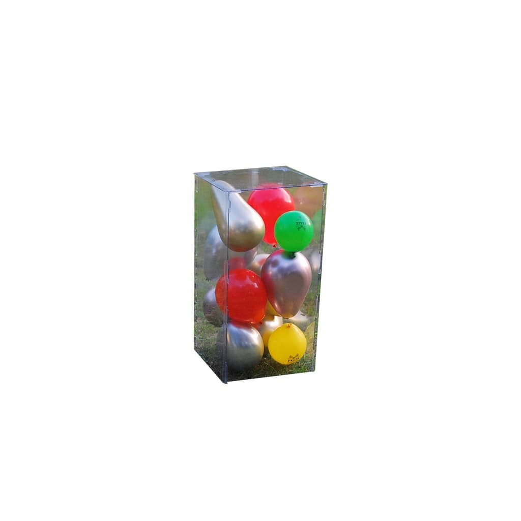 Cilindro quadrado transparente de encaixar festa 80cm Resistente Suporta 20KG Decorativo Cubo