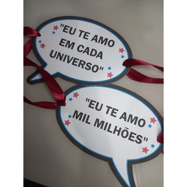 Par de placas casamento Balão