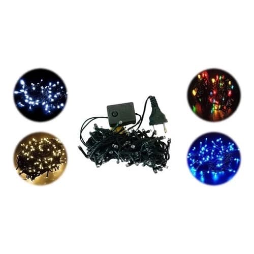 Pisca Pisca  Decoração Árvore De Natal 127v Fio Verde