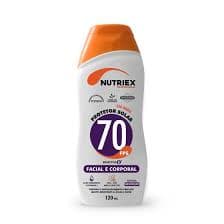 Protetor Solar FPS 70 Para Face e Corpo NUTRIEX PROFISSIONAL 120ML